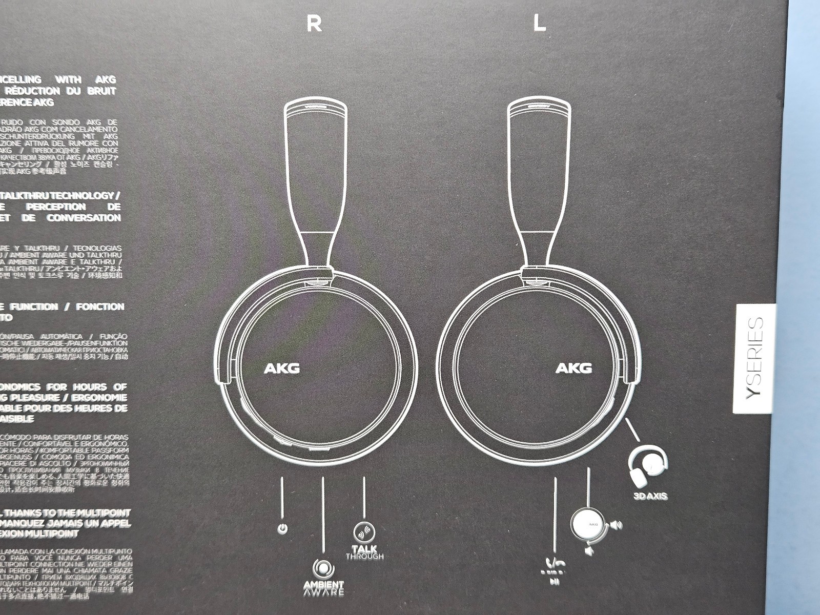Samsung AKG Y600 NC Noise Cancelling Headphones – Black – New & Sealed