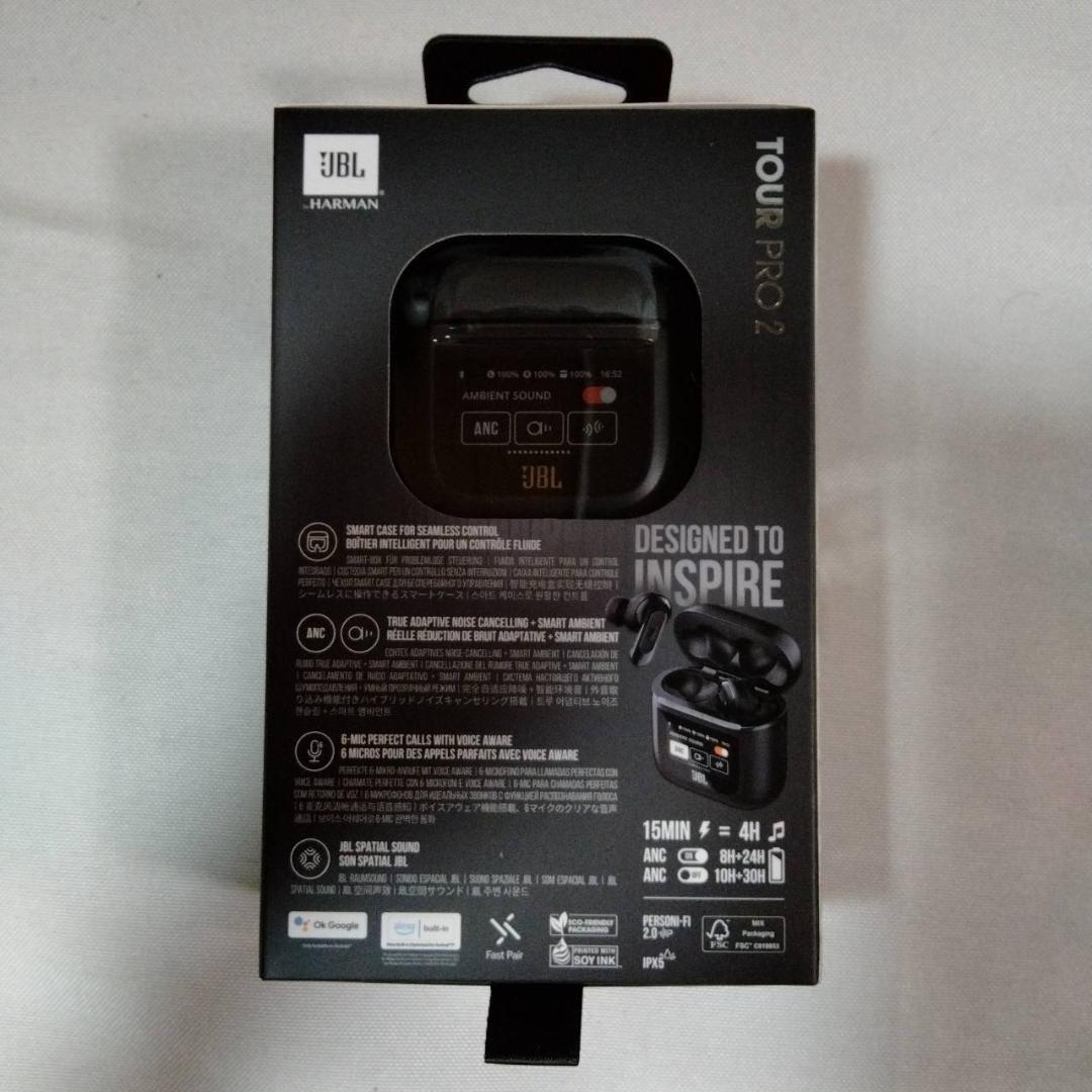 JBL TOUR PRO 2 Wireless Earphones Black Noise Canceling Smart Touch Display 10