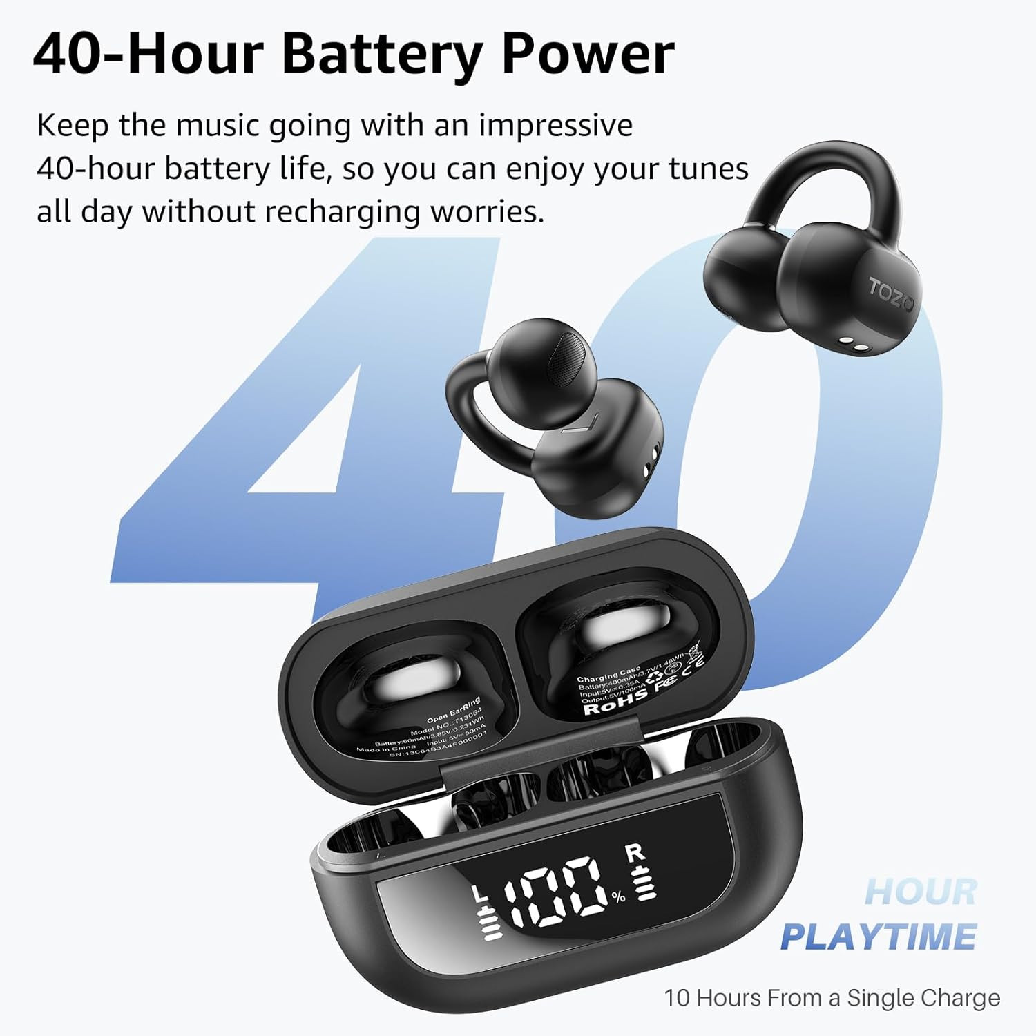 Openearring True Open Ear Headphones, Lightweight Comfort Open Ear Clip Wireless