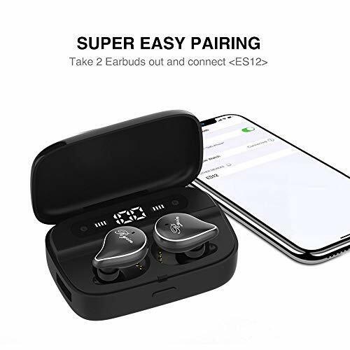 Wireless Earbuds, 100H Playtime Bluetooth Headphones 5.0 14.5*10.*3cm, Black
