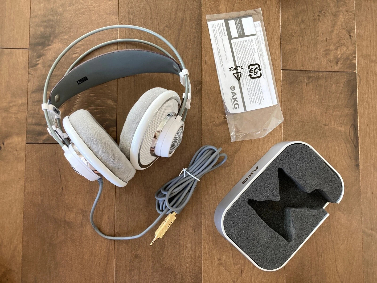 AKG Pro Audio K701 Reference Class Premium Headphones, White