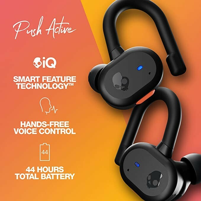 Skullcandy S2BPWP740 In-Ear Headphones – True Black/Orange