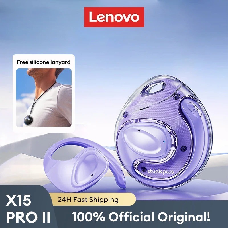 Lenovo X15 Pro II OWS Earphones Bluetooth 5.4 Earbuds On Ear Sports Headphones