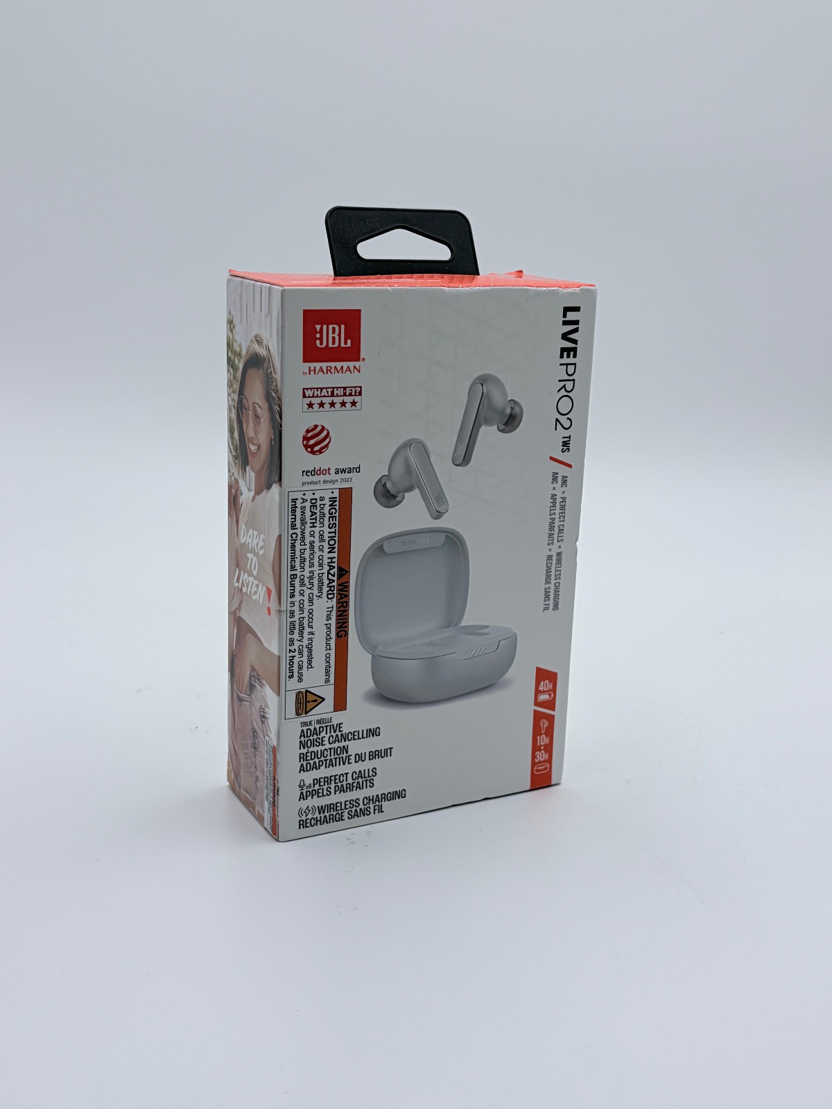 JBL Vibe Flex True Wireless Earbuds Bluetooth Headphones Deep Bass IP54 White Ne