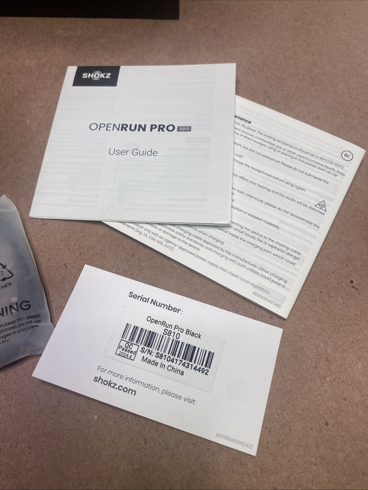 SHOKZ OPENRUN PRO Wireless Bluetooth Bone Conduction Headphones – Black S810