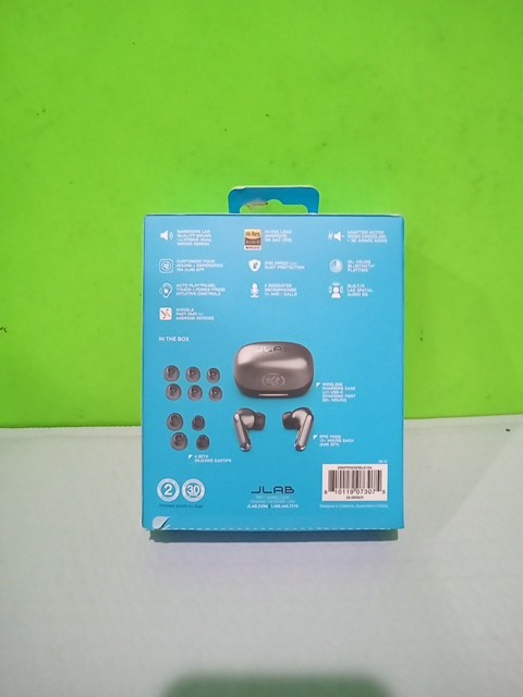 JLab Epic Pods ANC True Wireless Earbuds Black, Hi-Res Audio Open Box