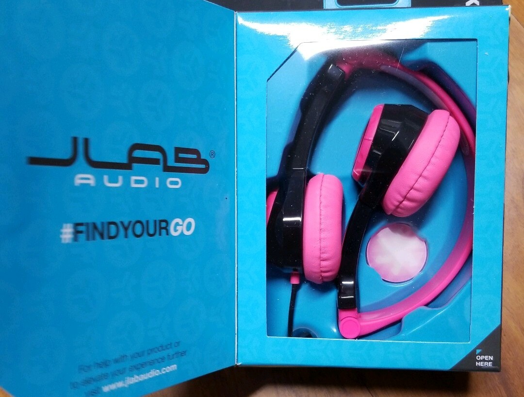 JLab, JBuddies Pink Kids, Folding, Volume Limiting Headphones, Brand New Sealed