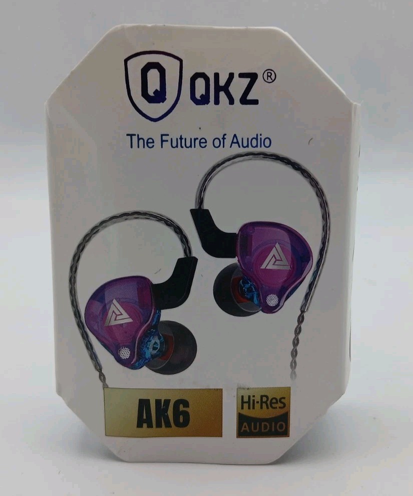QKZ The Future Of Audio AK6 Hi-Res Audio Colorful Mic Wired Earphones