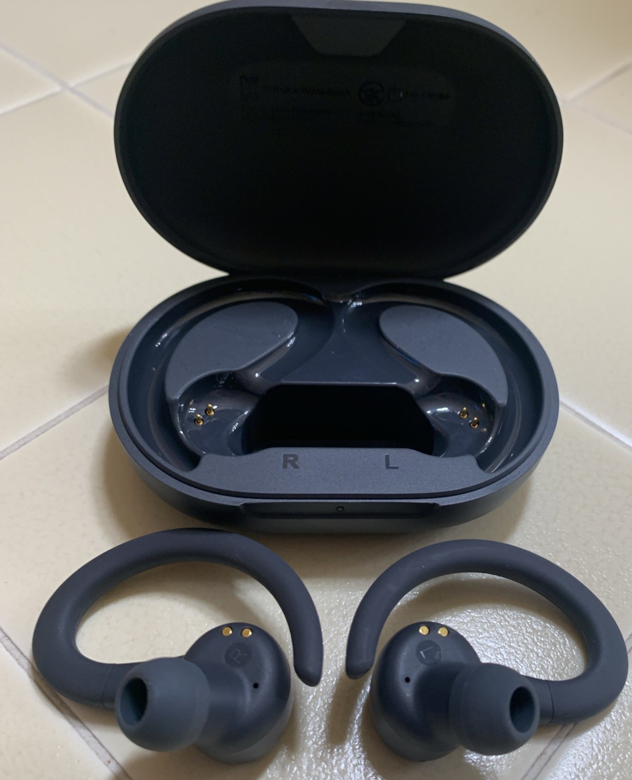JLab Go Air Sport True Wireless Bluetooth Earbuds With Charging Case – Graphite