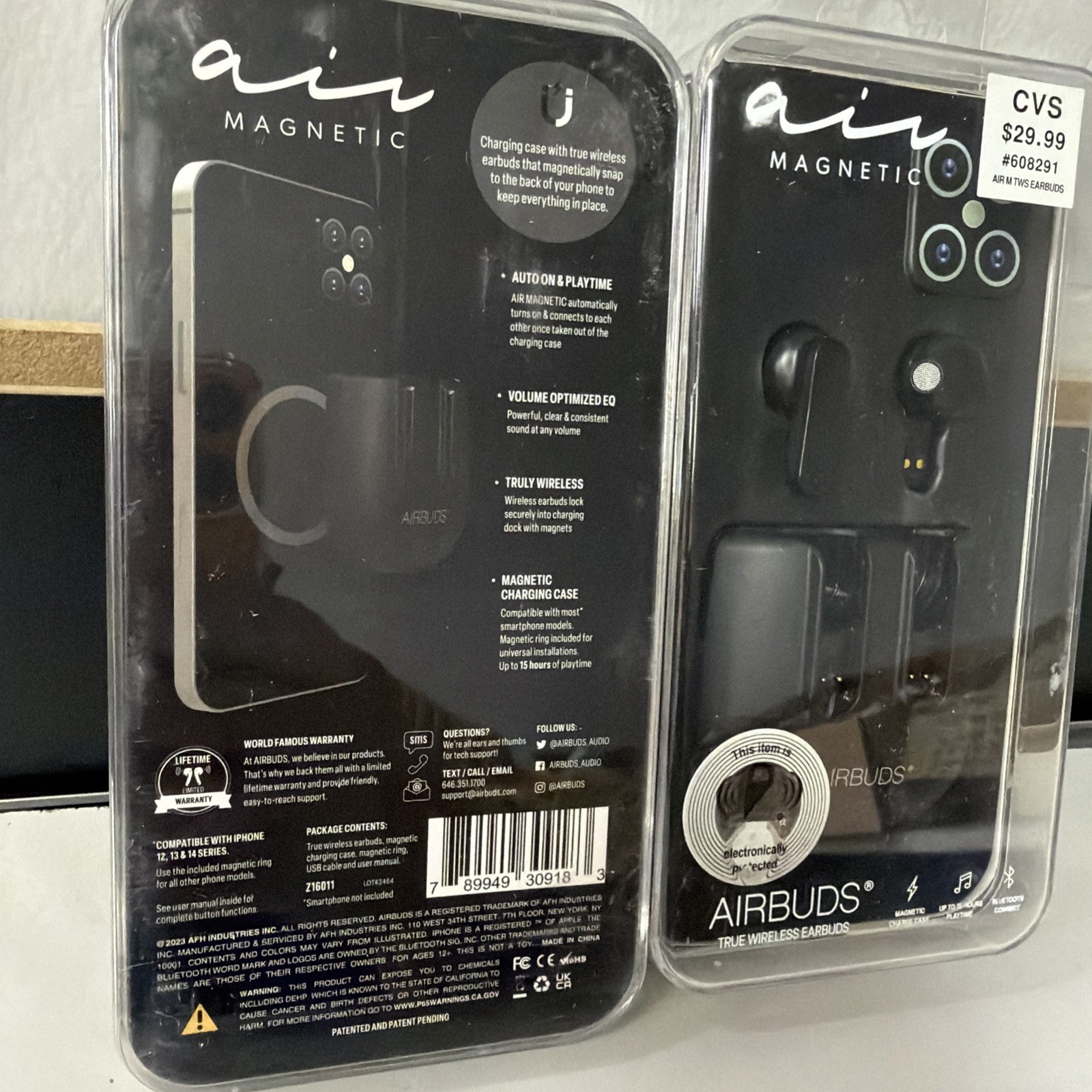 Air Magnetic Airbuds Earbuds True Wireless Earbuds 2 Pack