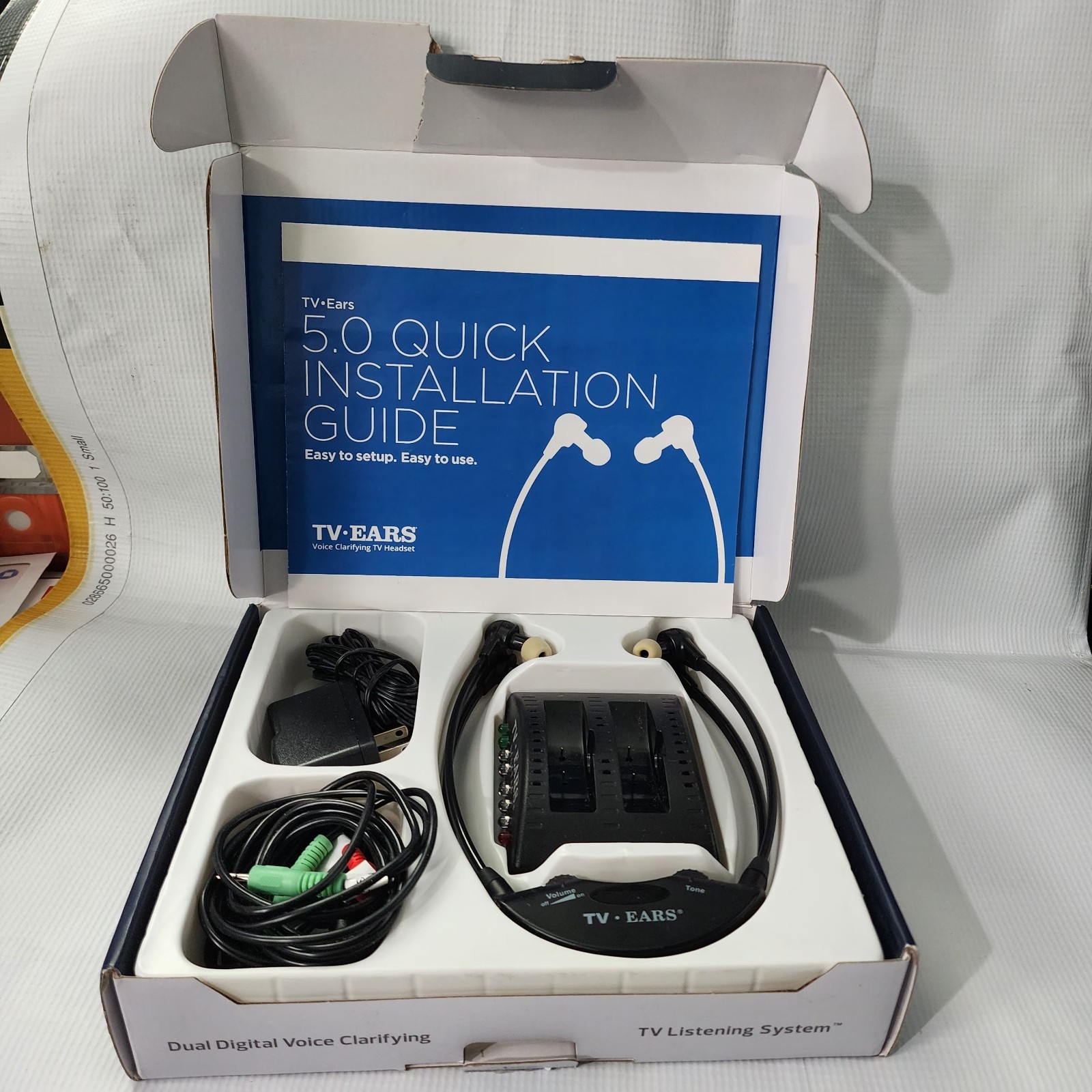 TV Ears 11841 Wireless Dual Digital Headphones – Black