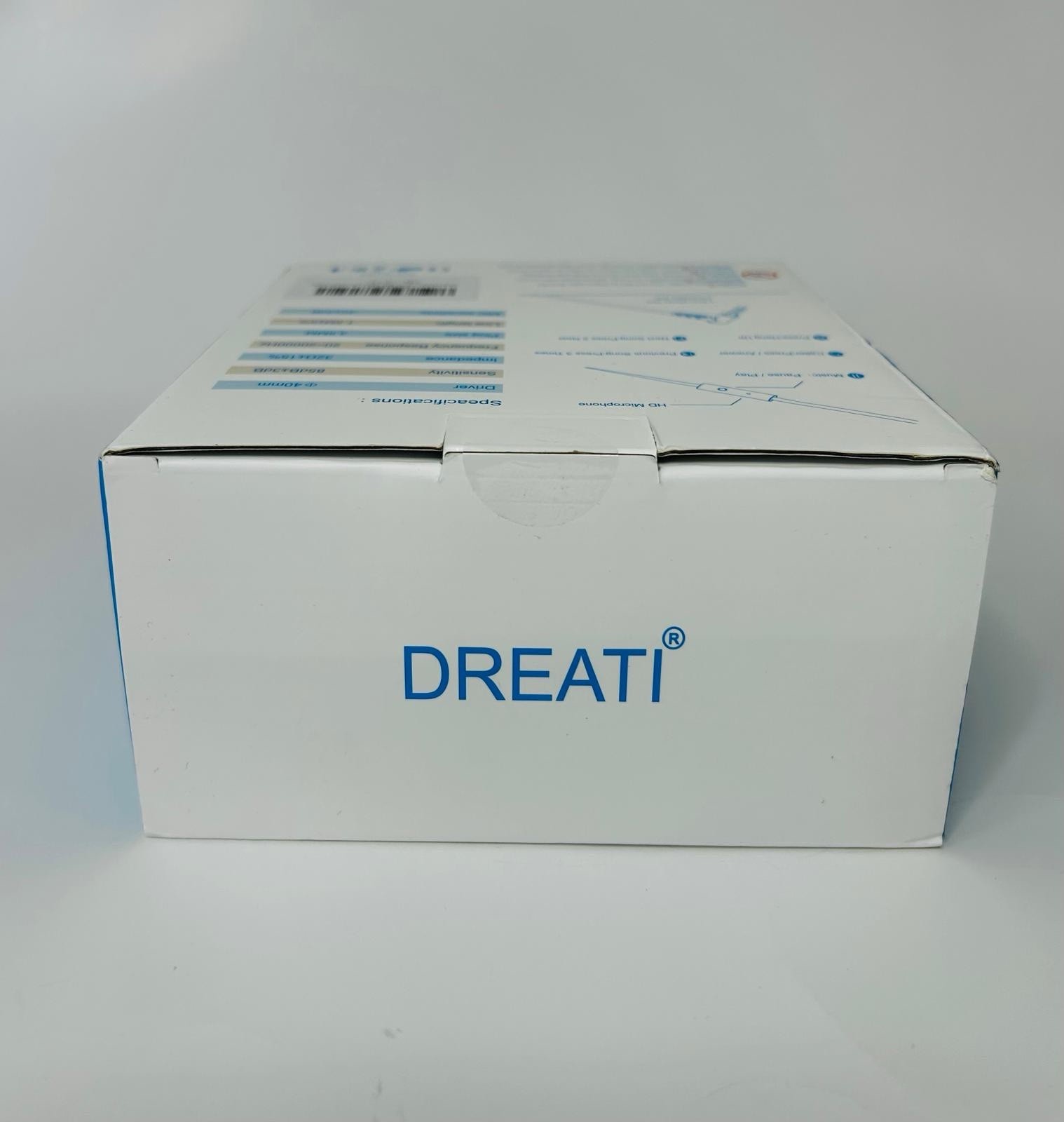 DREATI D879 Wired On-Ear Headphones 3.5mm Mic 1.5M Blue White