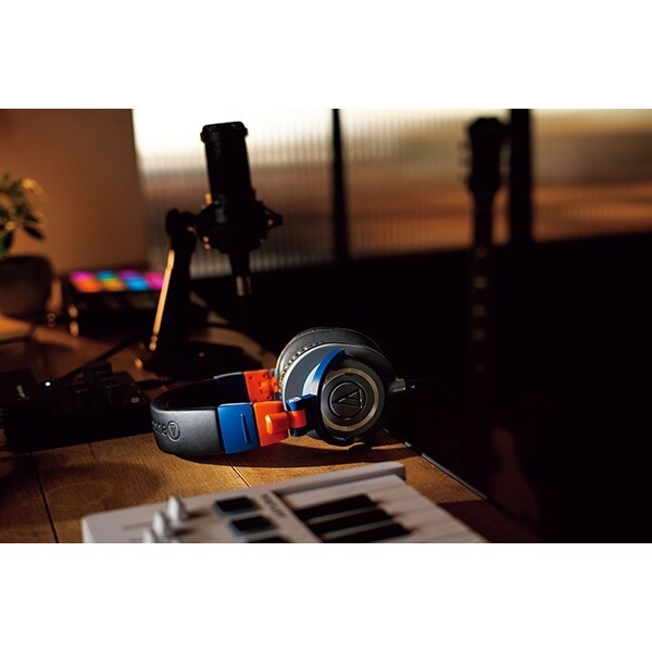 Audio-Technica ATH-M50x LAB Wireless Headphones Limited Color Black Orange Blue