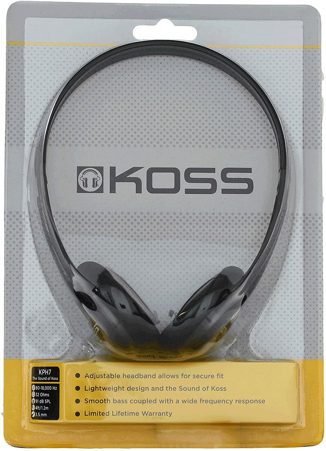 2 x Koss KPH7 Lightweight Portable On Ear Headphones
