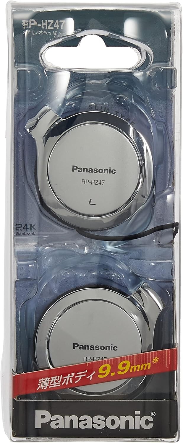 Panasonic Clip Earphone Headphone Silver RP-HZ47-S Japan 5 Colors