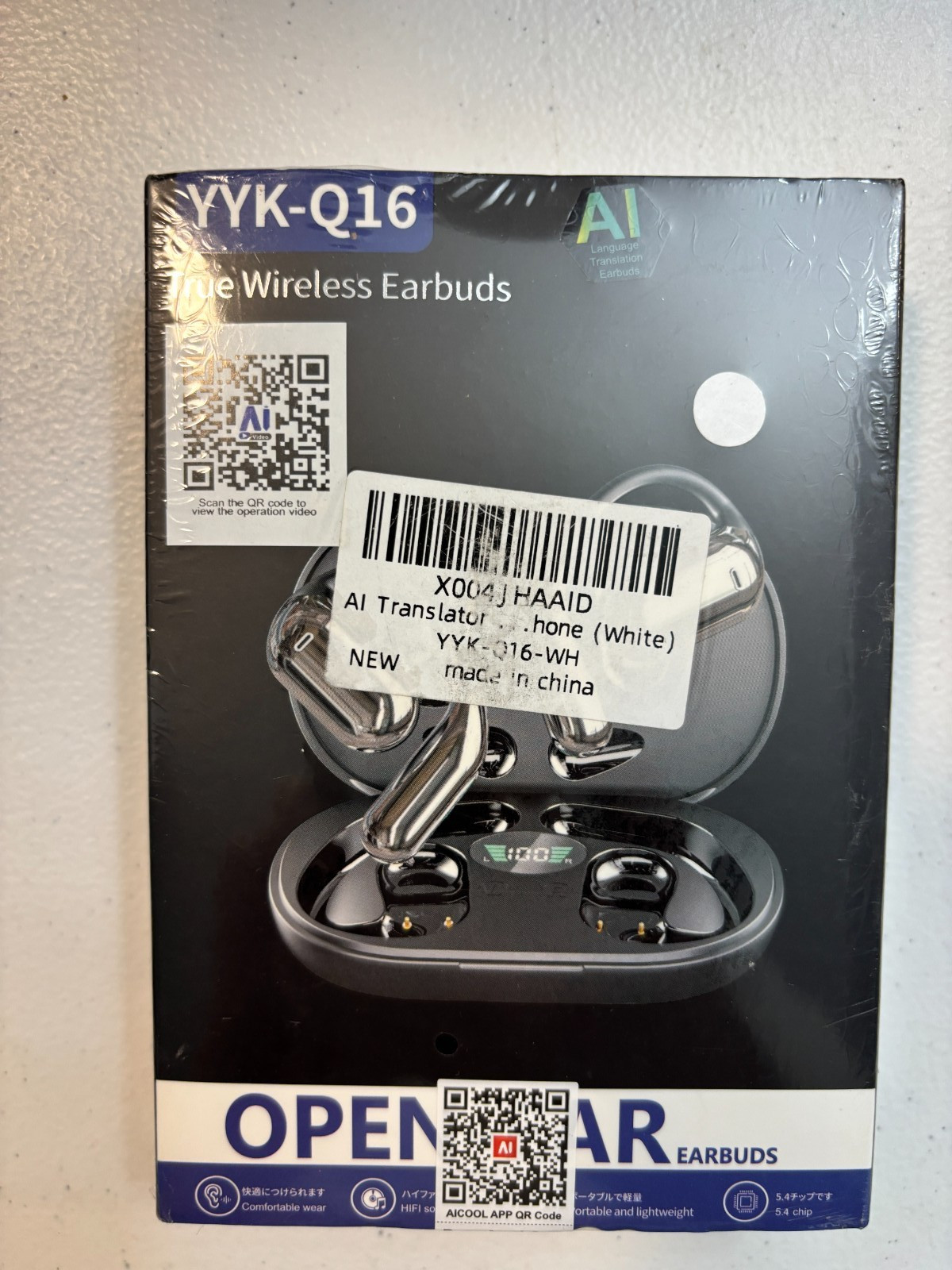YYK-Q16 Open Ear Bud AI Translator new sealed