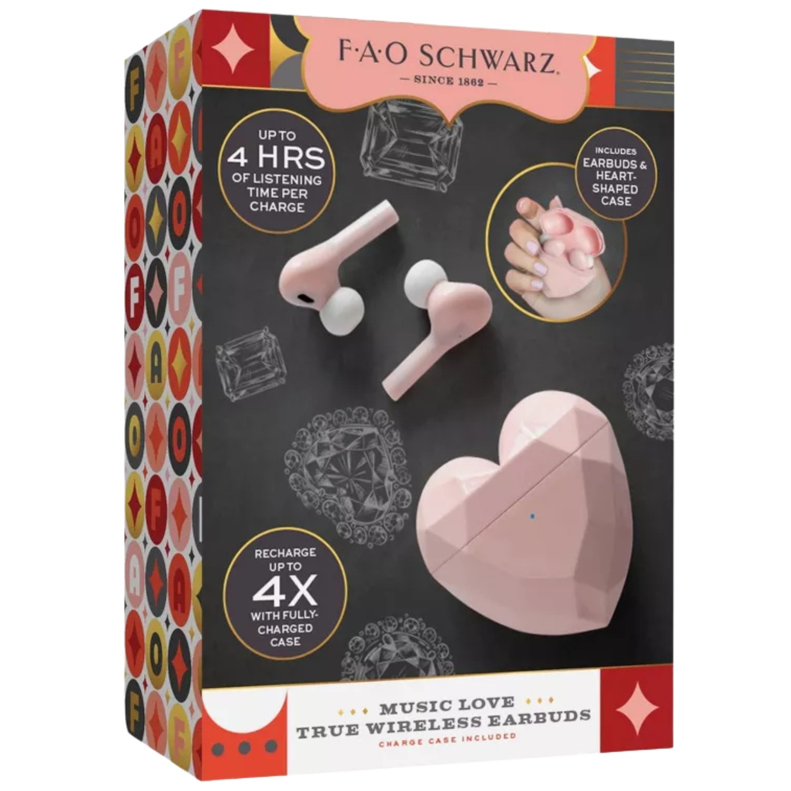 FAO Schwarz Music Love True Bluetooth Wireless Earbuds