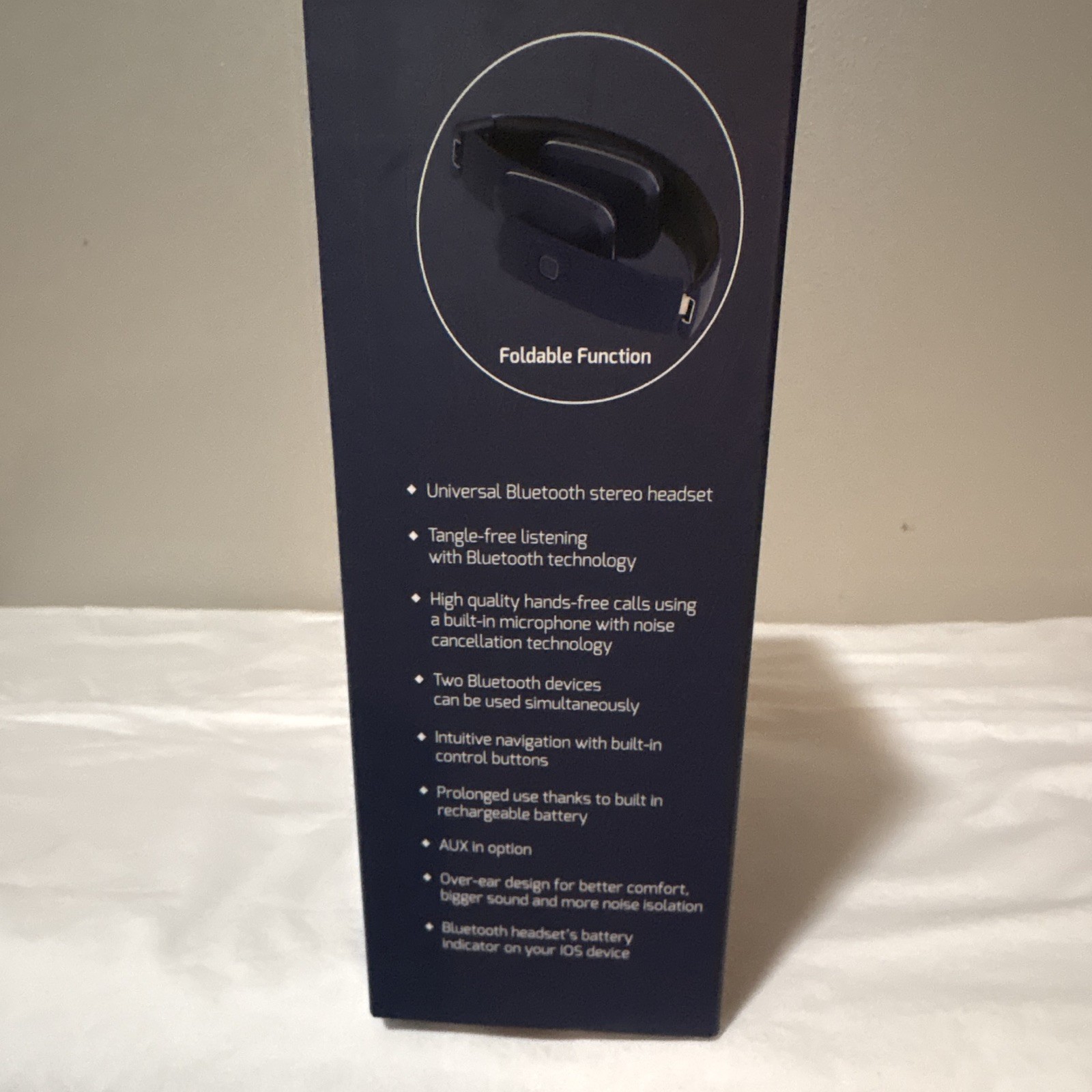 Ai Pro AIPRO-100 PLUS Bluetooth Over-Ear Noise Cancel Foldable Mic Blue/Black