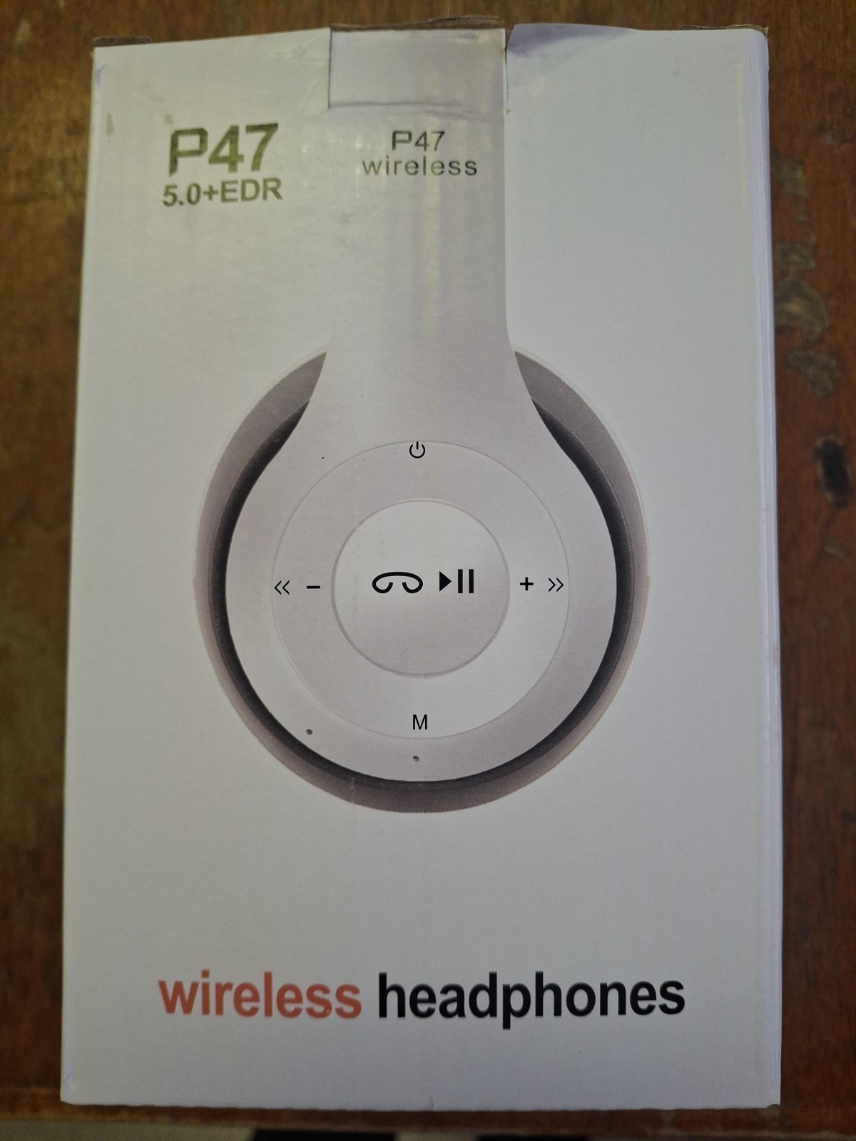P47 5.0+EDR Wireless Bluetooth Over the Ear Headphones – Damaged Box – Disc S&H