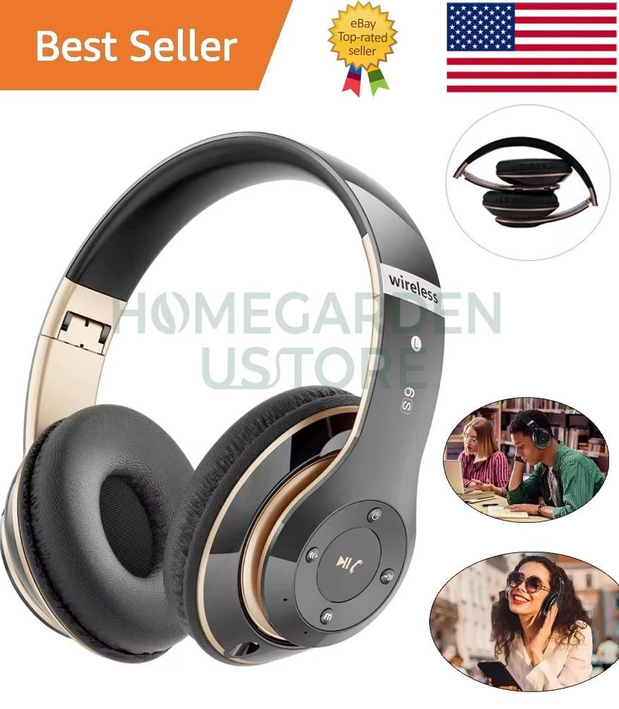 Wireless Headphones Bluetooth Noise Cancelling Stereo Earphones Over Ear Headset