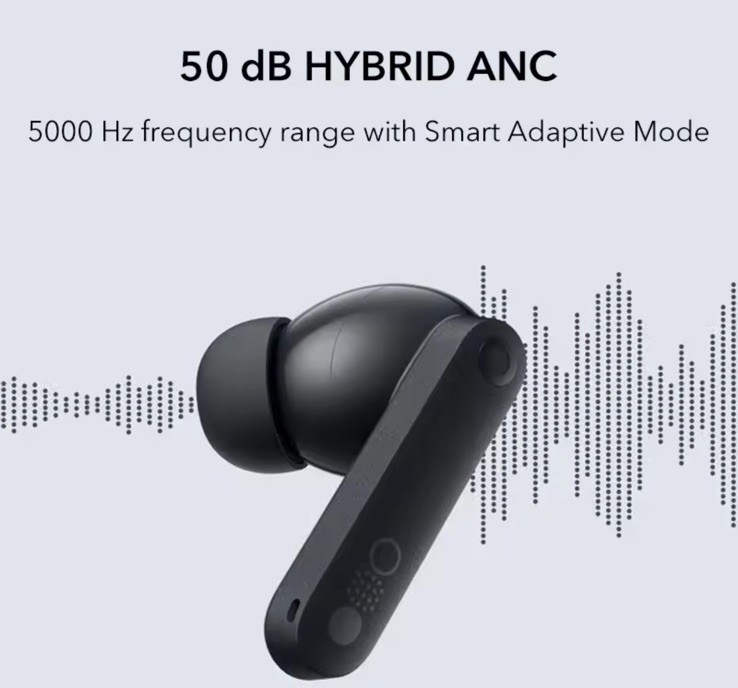 CMF by Nothing Buds Pro 2 50 dB ANC Dark Grey,Spatial Audio Bluetooth Headset