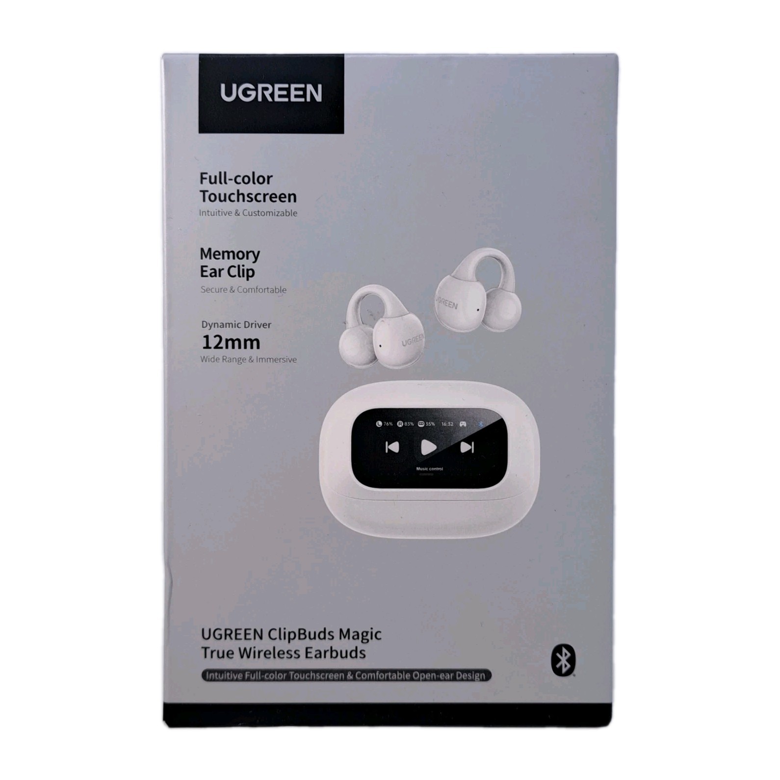 New UGREEN ClipBuds Magic True Wireless Bluetooth Earbuds with Touchscreen Case