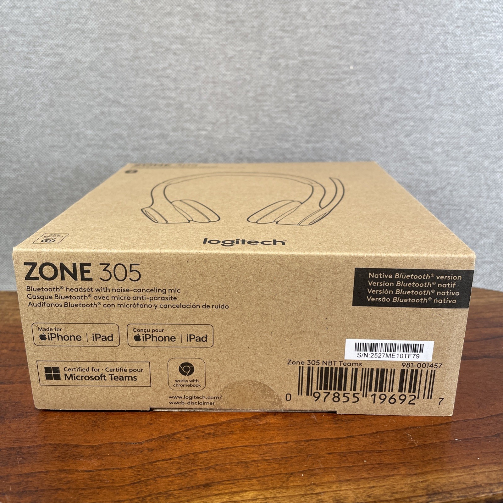 Logitech Zone 305 for Business, Wireless Bluetooth Headset With Microphone