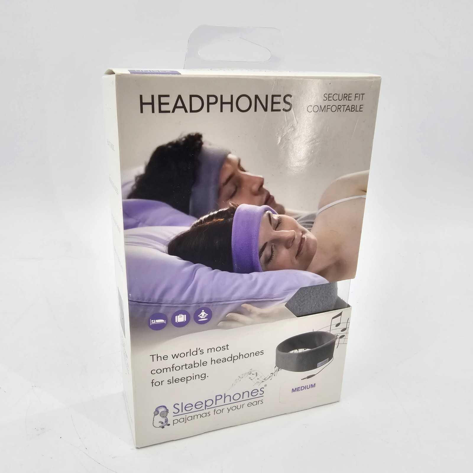 SleepPhones Wireless Sleep Headphones Medium, Soft Gray – Fleece Fabric