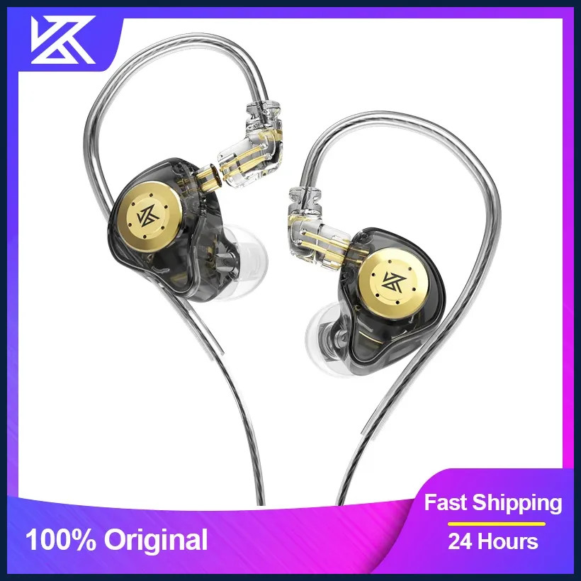 Kz Edx Pro Earphones Dynamic in Ear Monitor Hifi Wired Headphones Bass Stereo