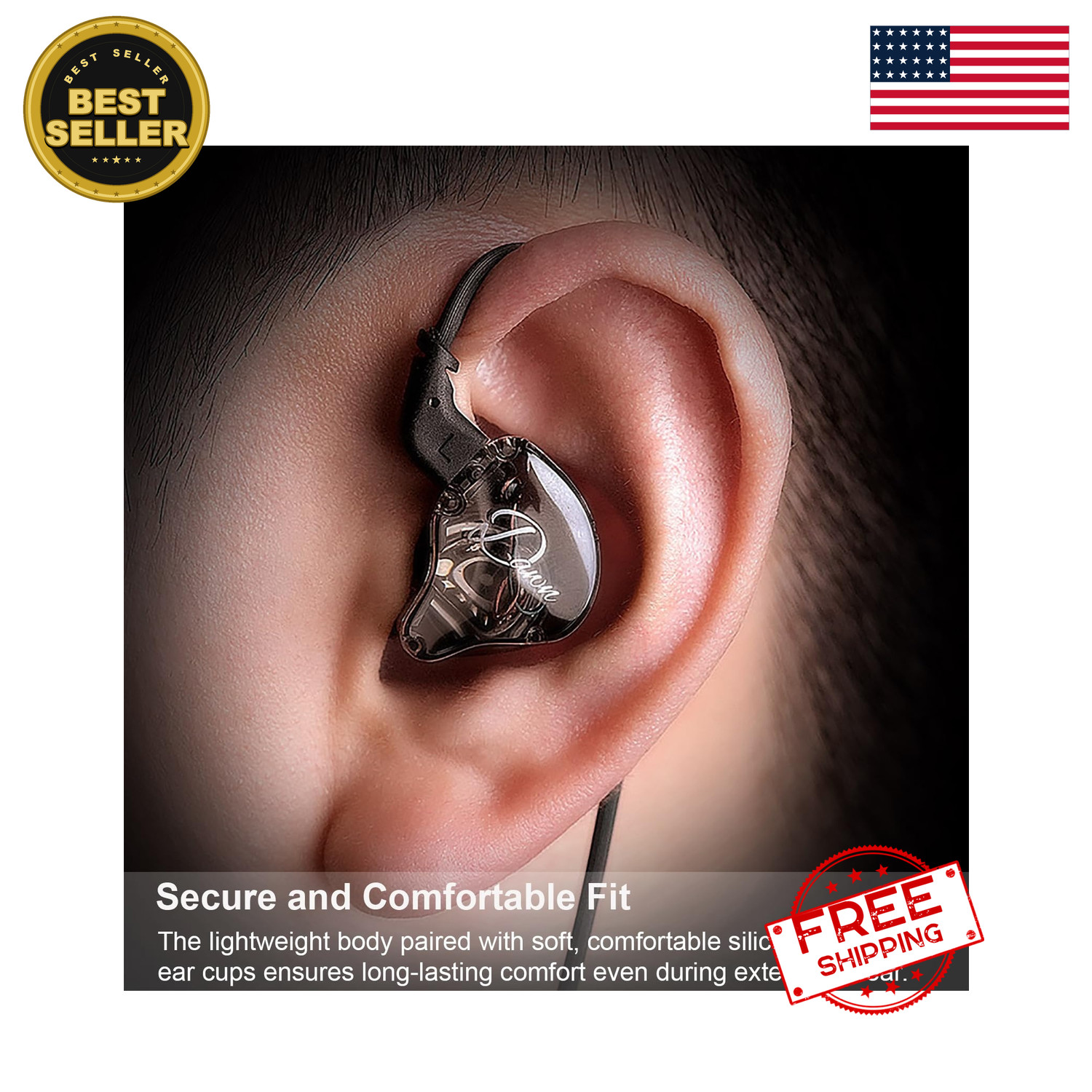 KZ Dawn IEM Wired in-Ear Monitor 3.5mm Noise Isolating Studio Gaming Earphones