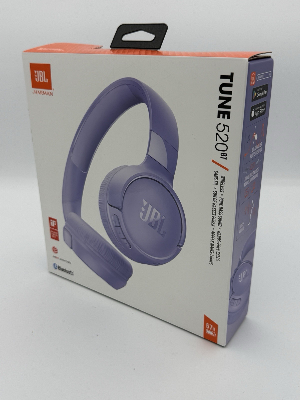JBL Tune 520BT – Purple, Wireless On Ear Headphones