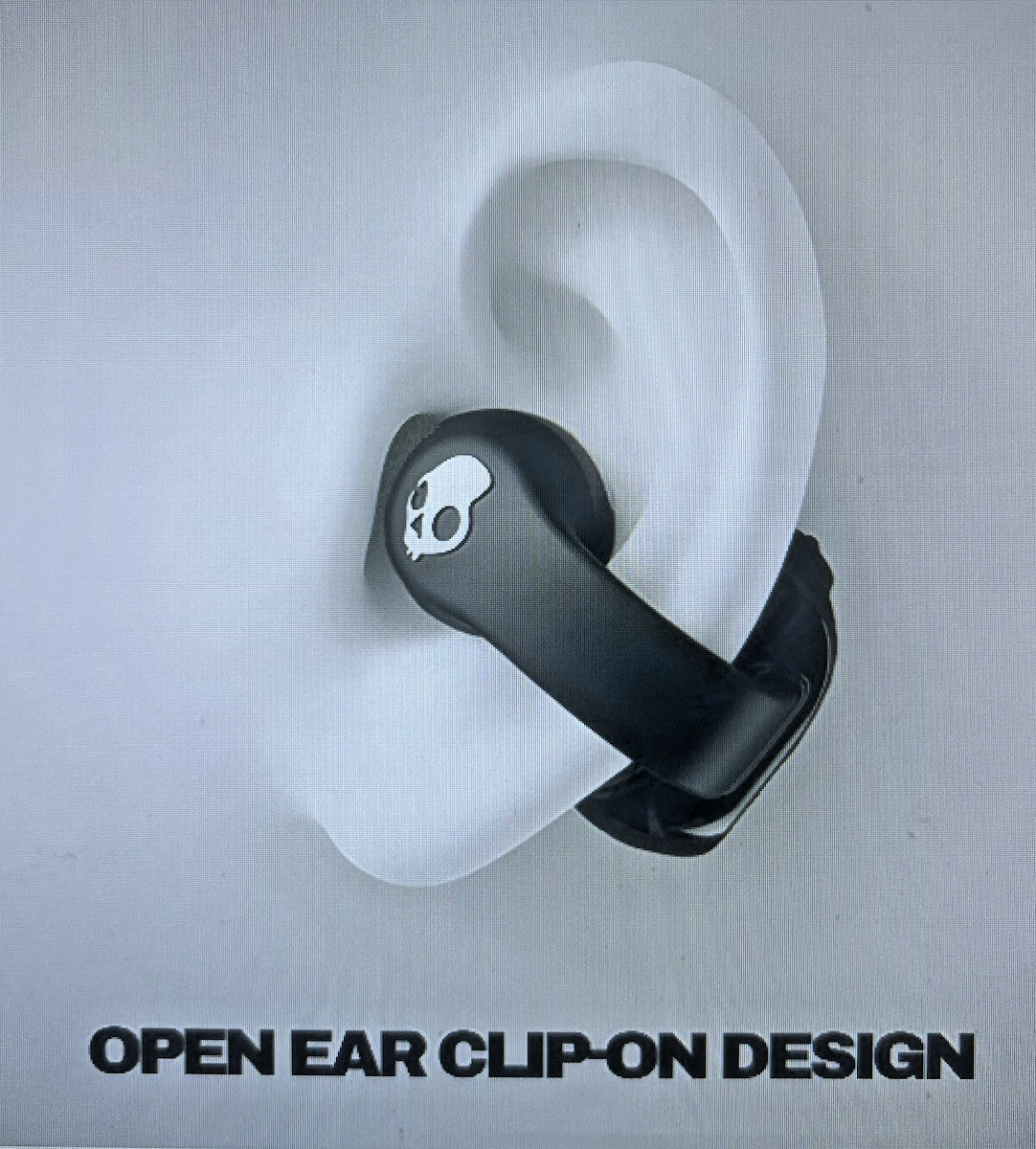 Skullcandy Push 720 Open XT Bluetooth Wireless Open-Ear Ear-Hook Earbuds Blk NEW