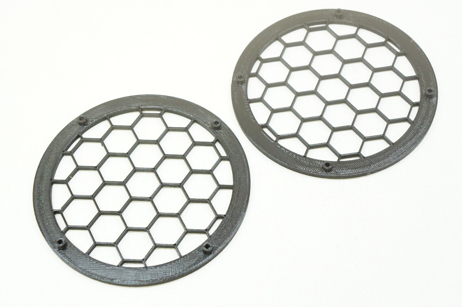Hexagon Honeycomb Style Grill Mod L/R Set for Monoprice M1060C Headphones