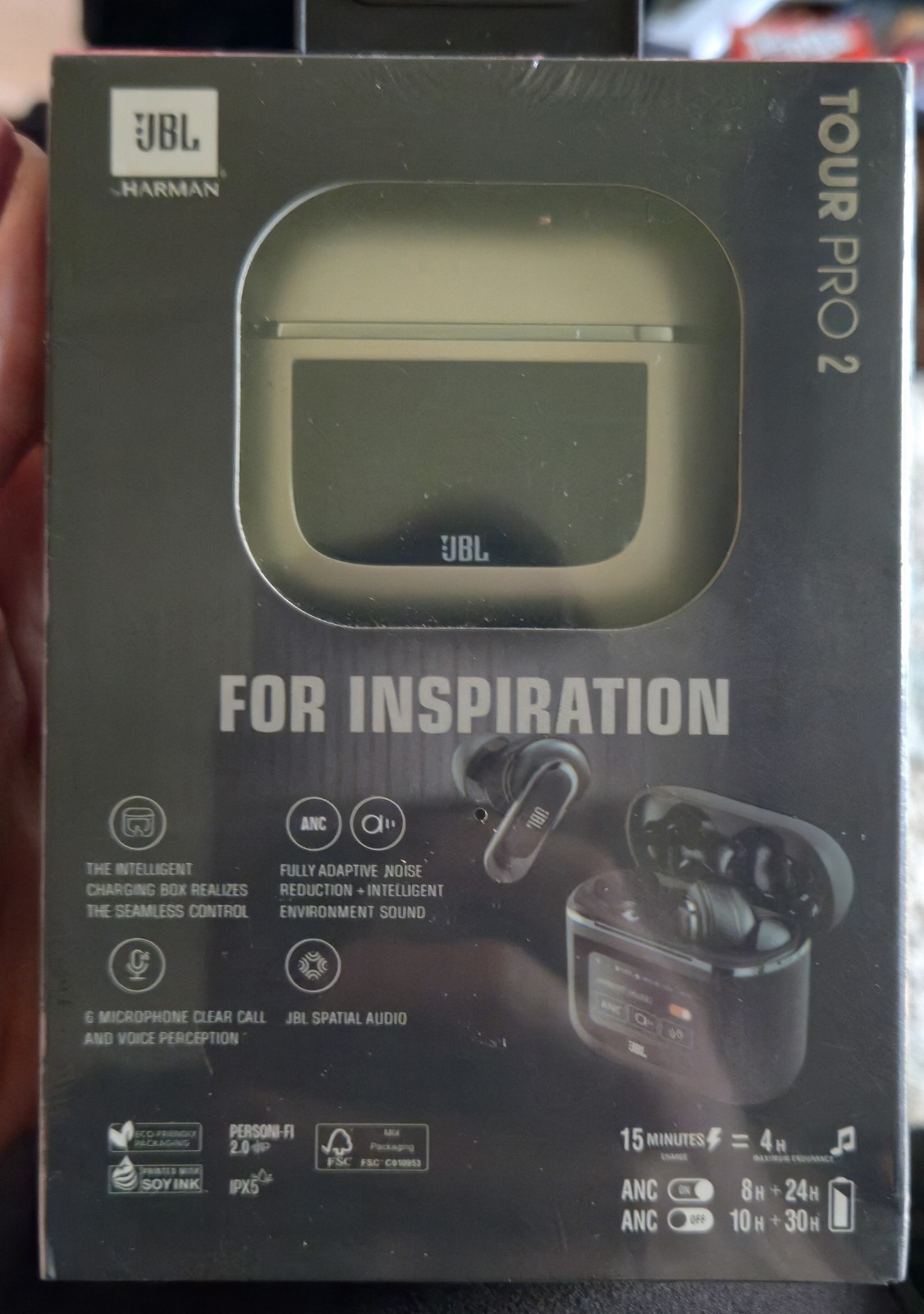 Gold JBL Tour Pro 2 True Wireless Bluetooth In-Ear Headphones – Brand New