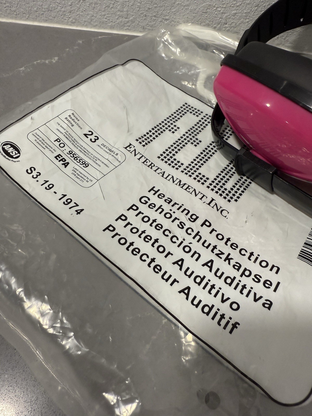 MONSTER JAM Hot Pink Noise Canceling Headphones Muffs One Size Adjustable