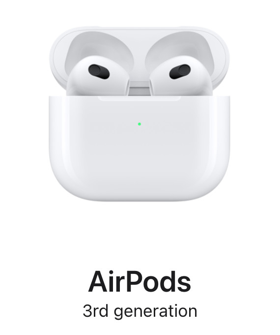 Apple AirPods 3 Generation with Magsafe Charging Case – White MME73LL/A