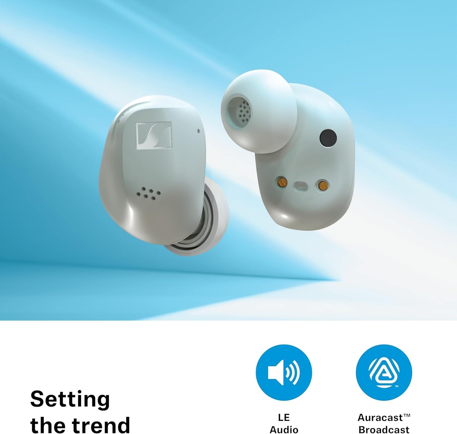 Sennheiser ACCENTUM True Wireless Earbuds – Crystal-Clear Sound White