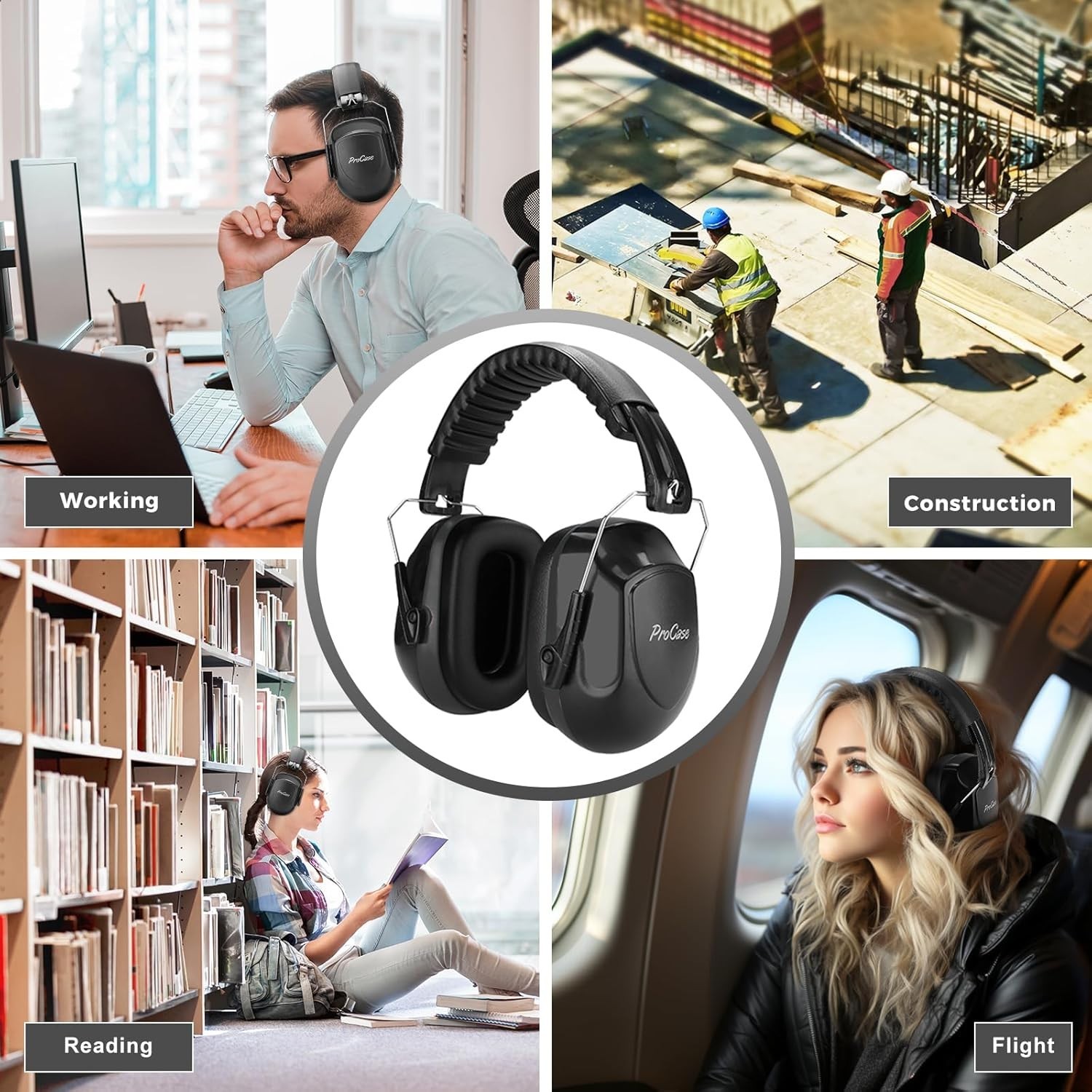 Comfy Sound Proof Ear Protection Headphones NRR 28dB – Perfect for Autism & More