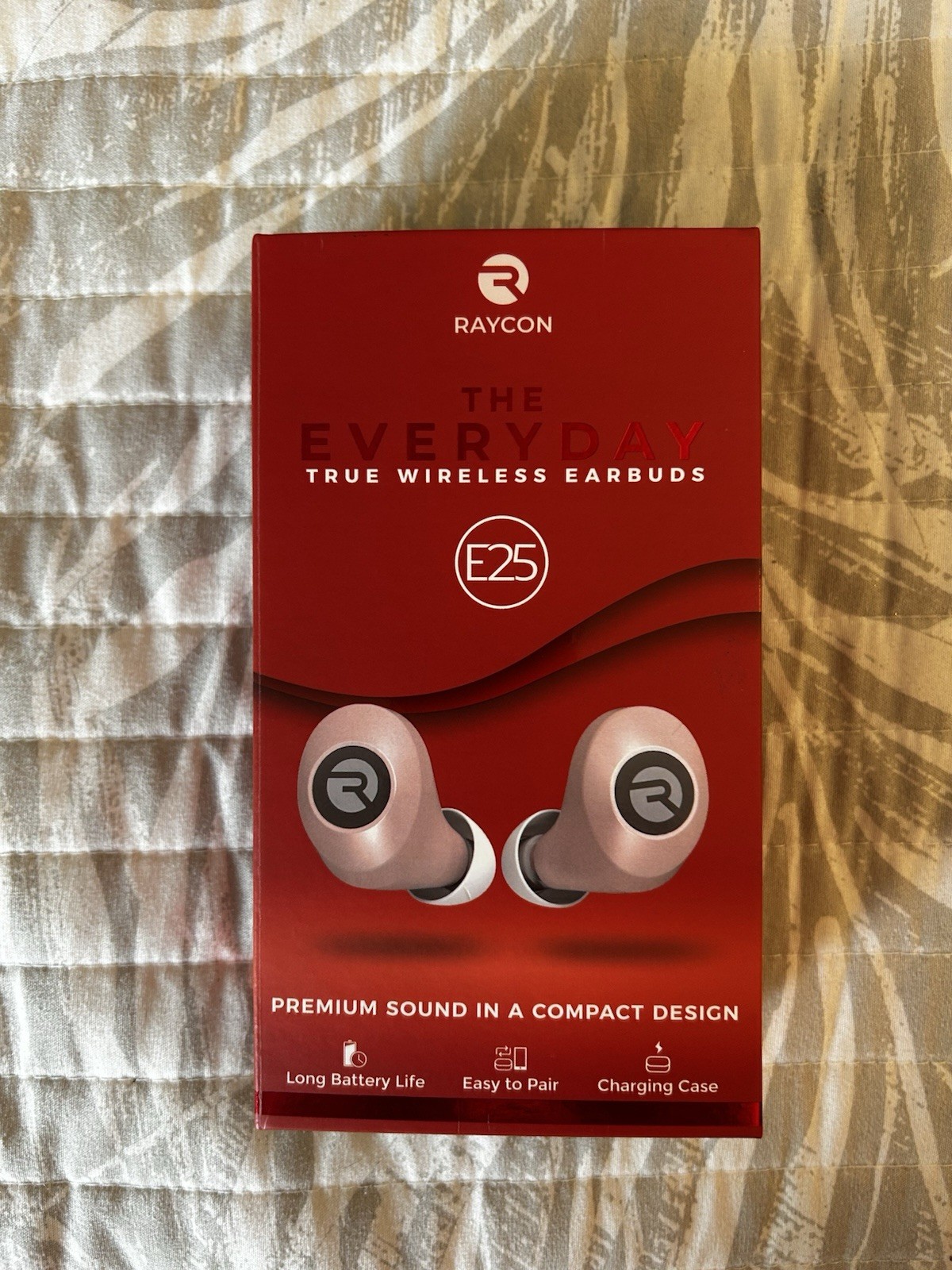 BOX & USER GUIDE ONLY Raycon Everyday Wireless Earbuds E25 Bluetooth Over Ear
