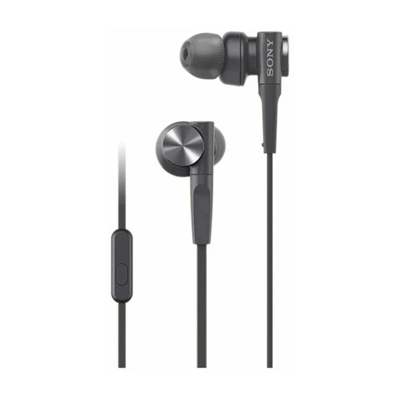 SONY MDR-XB55AP Bass Booster In-Ear Headphones In-line Remote Mic Black/Gray
