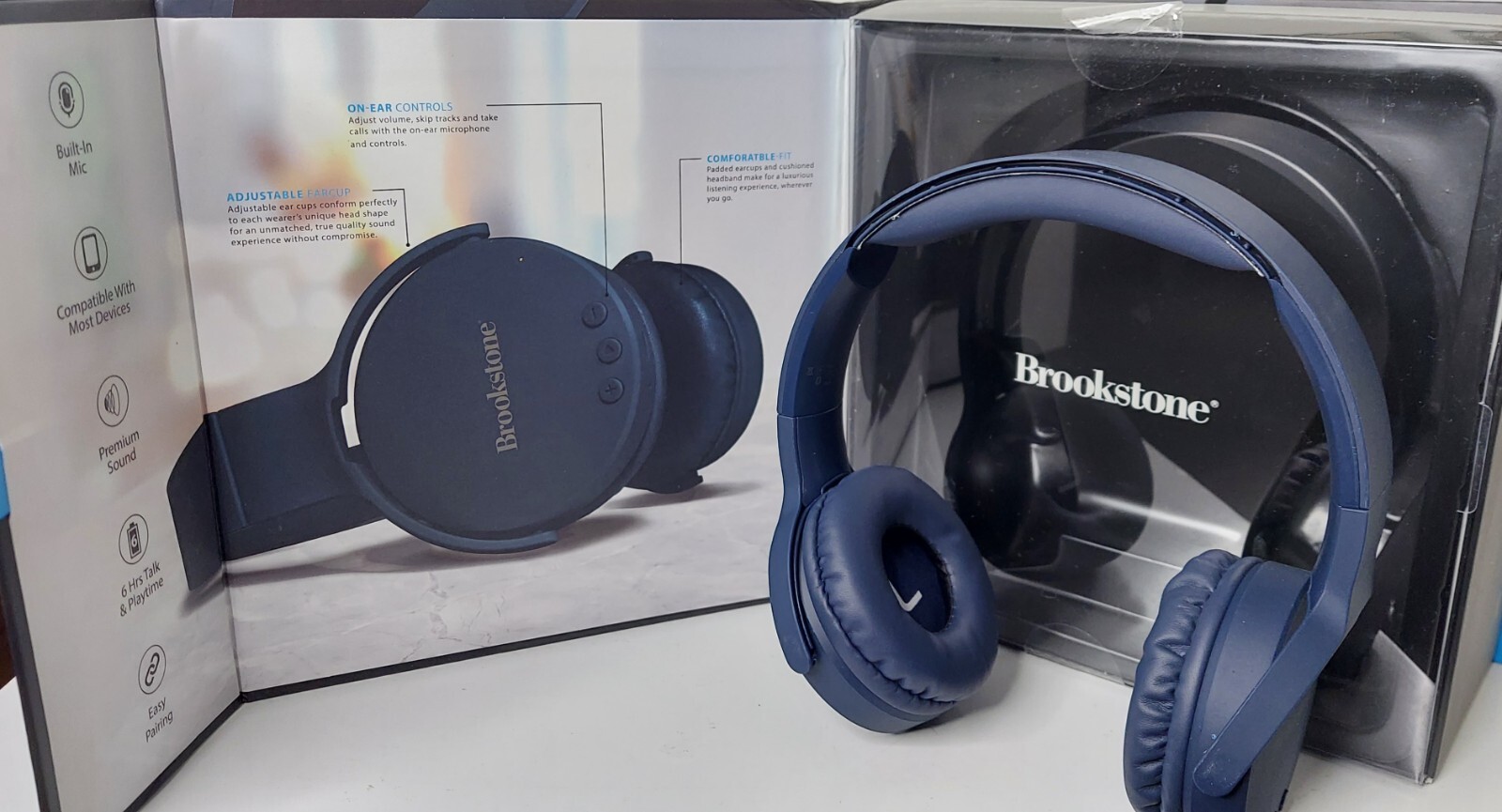 BROOKSTONE SILENTBEAT WIRELESS HEADPHONES