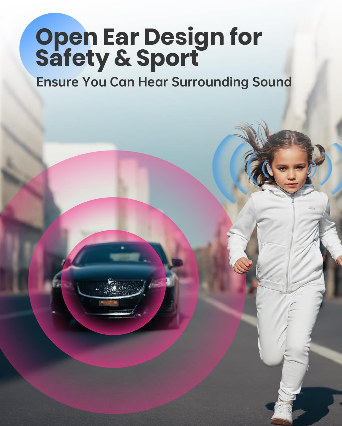 Auditory Feedback Wireless Headphones – Brain Training Air Conduction Bluetooth