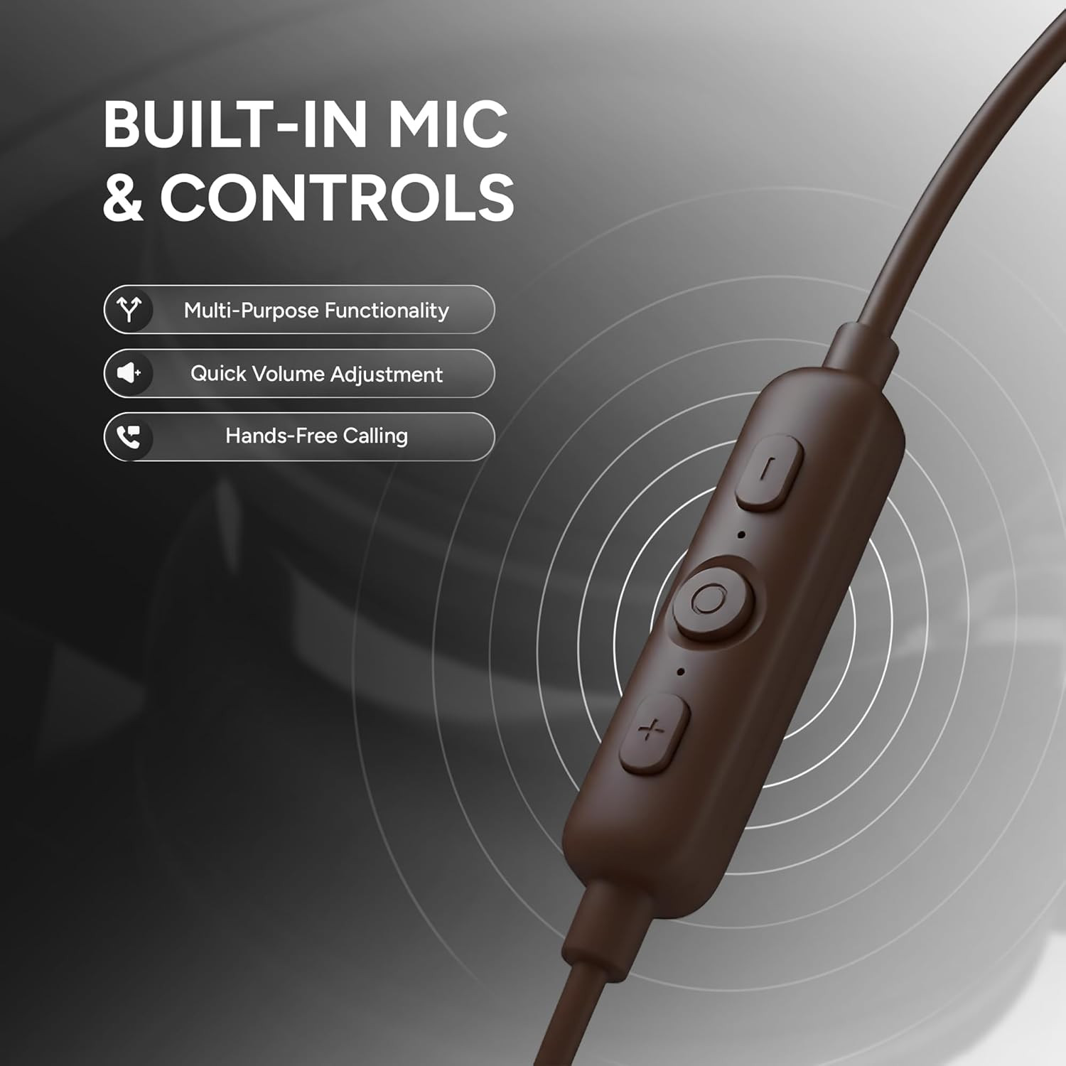 CL750 over Ear Headphones Wired with Mic & Volume Control, Audio with 100% Noise