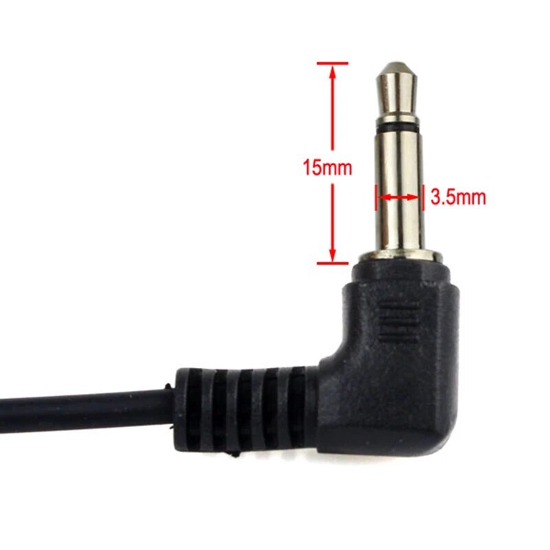 Straight Listen Only Transparent Flexible Acoustic Tube Earpiece 3.5mm Earphone
