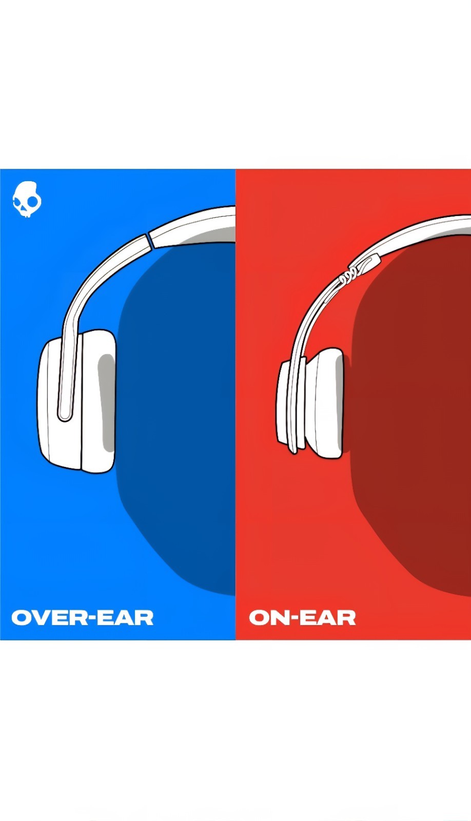Skullcandy Crusher Evo Wireless Headphones Sensory Bass Blue/Gray Bluetooth
