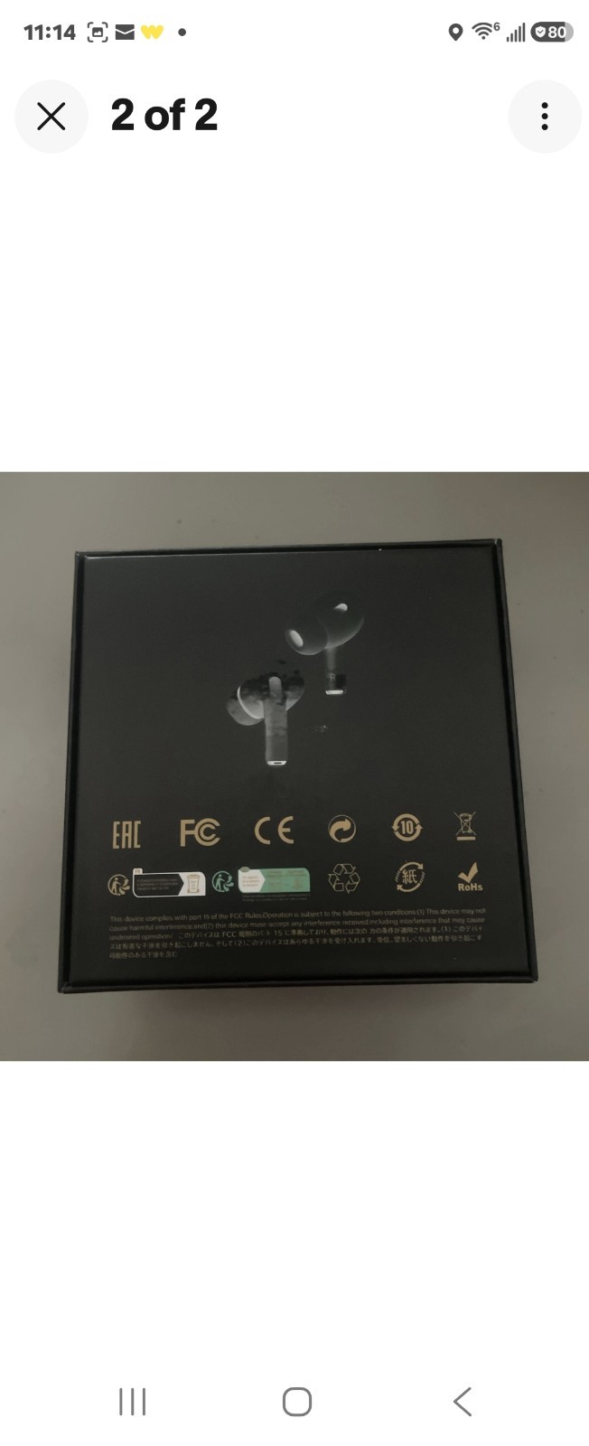 ANC/ENC Double Dark Noise Reduction Touch Control Earphones Headphones Brand New
