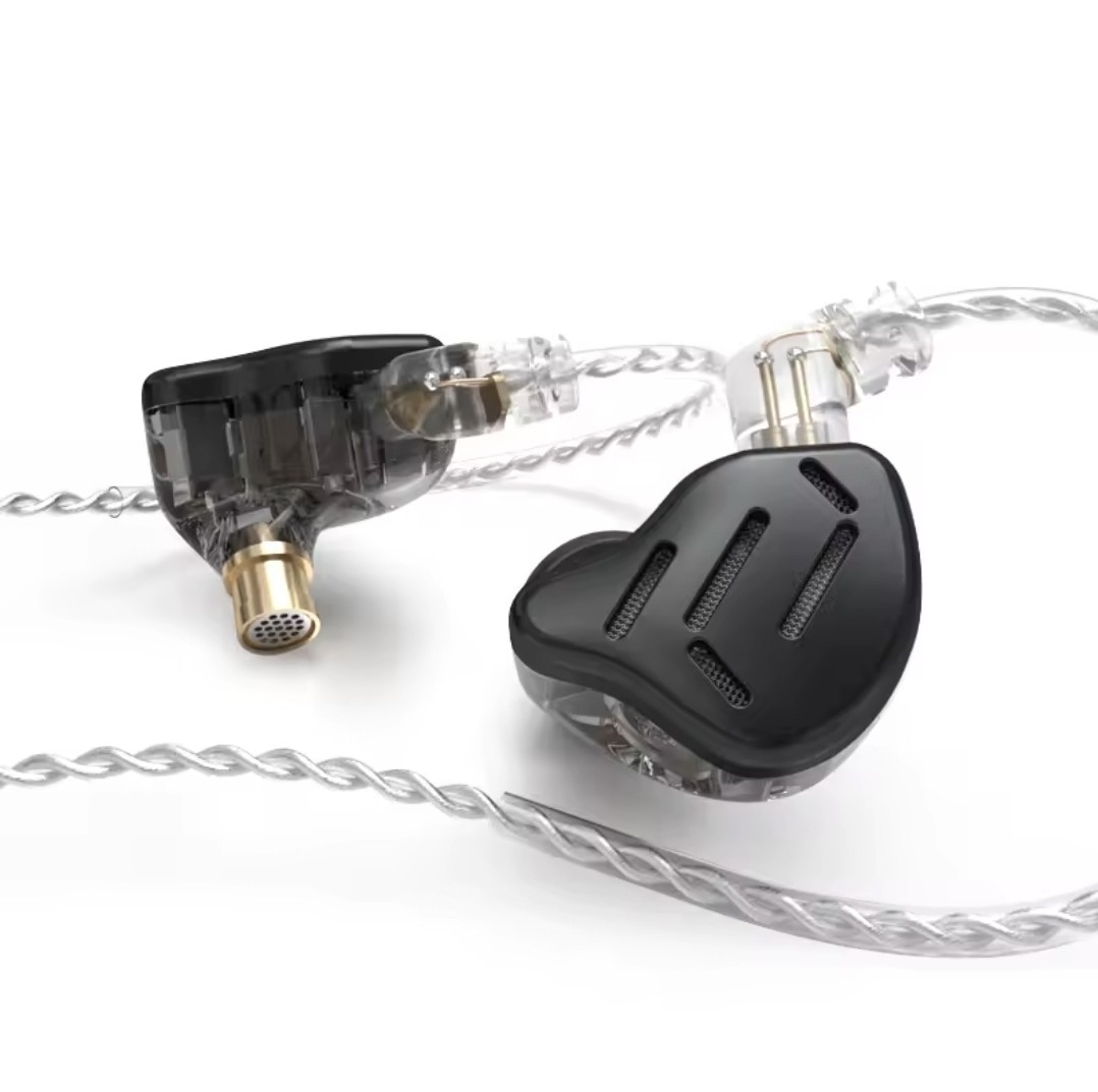 KZ ZAX Pro In Ear Earphones 1DD 7BA HIFI Bass Monitor Headset | Black With MIC