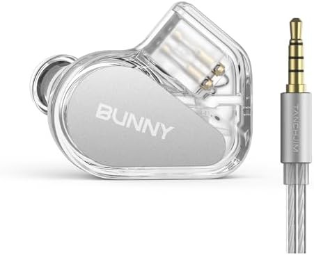 BUNNY Wired Gaming Earphones, Entry-Level HiFi IEM Earbuds with Mic-3.5mm | Bass