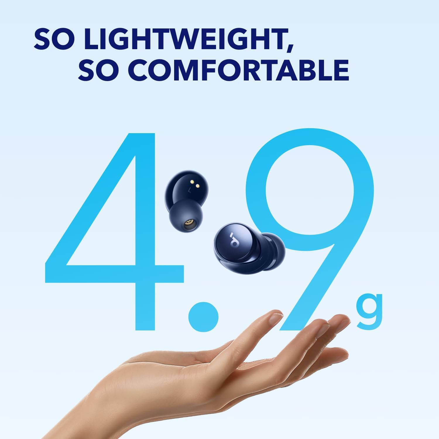 Soundcore by Space A40 Auto-Adjustable Active Noise Cancelling Wireless Earbuds