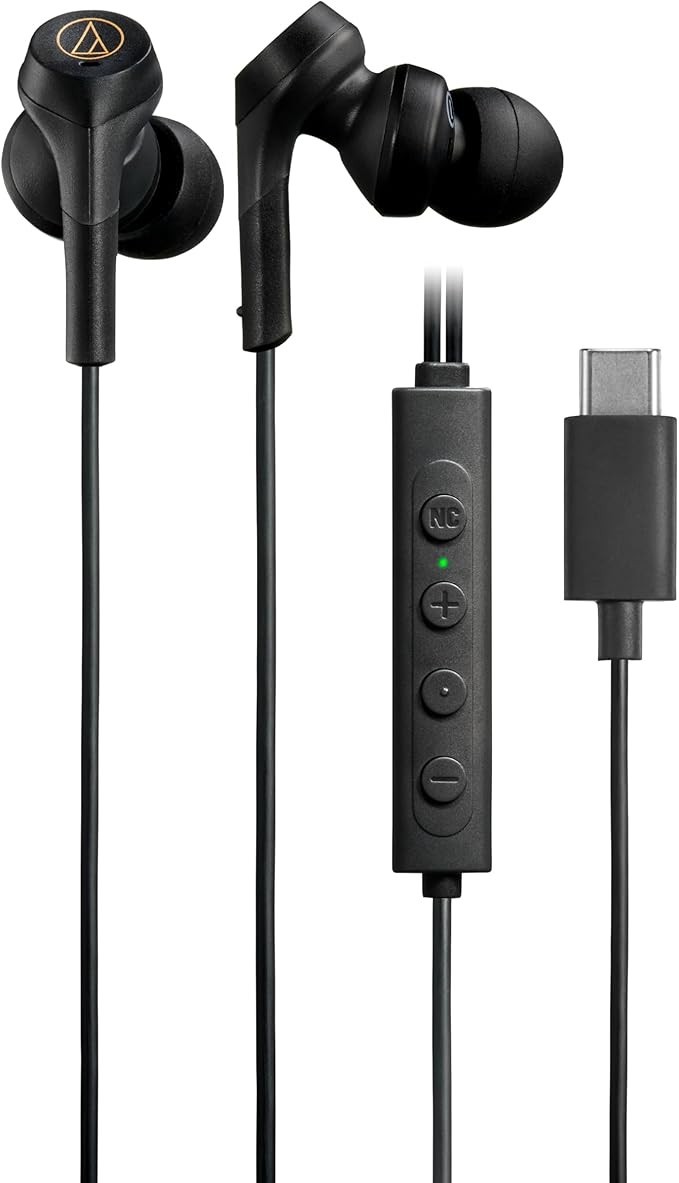 Audio-Technica ATH-CKS330NC Black Noise Cancelling In-Ear Headphones